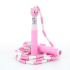 Adjustable length cartoon segmented skipping rope